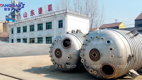 Reactor químico del tanque de reacción del tanque de mezcla recubierto con revestimiento de PTFE ETFE PFA del grupo Tanglian