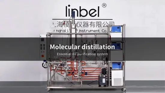 Evaporador de destilación molecular de película limpia con sistema de evaporación de película fina