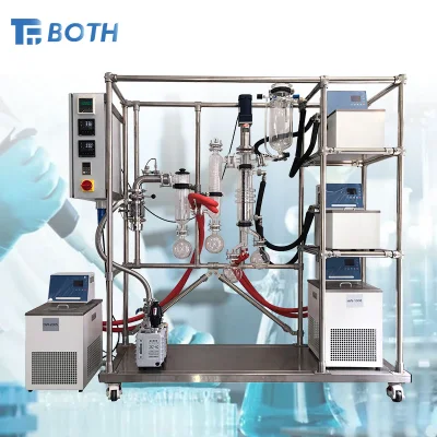 Destilación molecular limpiada completamente adaptable de la trayectoria corta del equipo de la destilación de la película