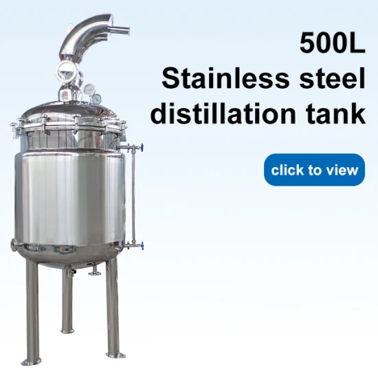 Equipo de destilación de aceite esencial a vapor 500L para procesamiento de aceite de menta